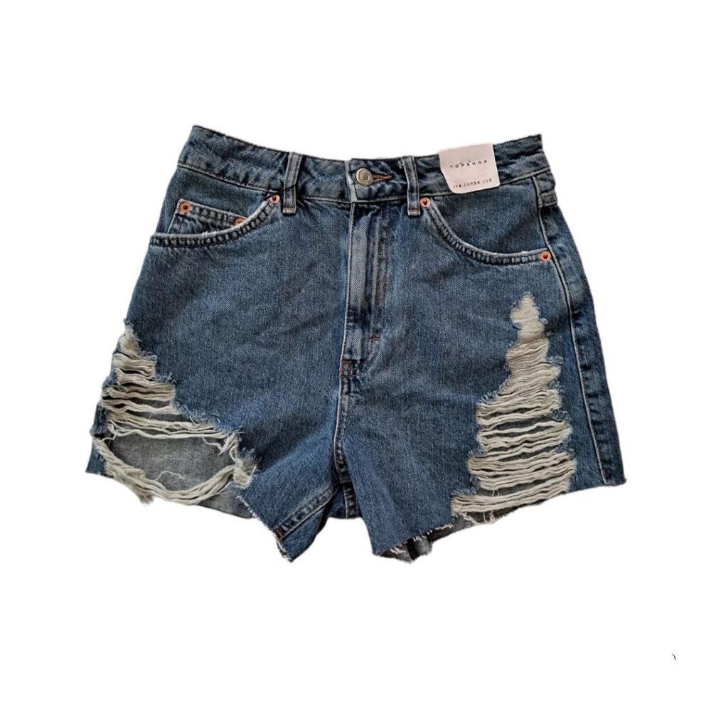 TopShop Super Denim Mom Shorts